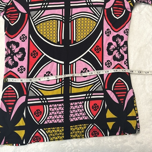 Mantsho x H&M Collab Top — Multicolor Abstract African Print Sz L - Picture 7 of 9